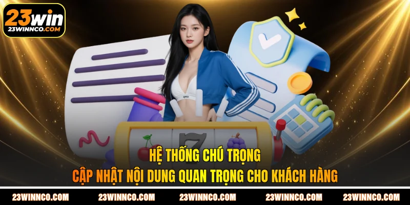 Hệ thống chú trọng cập nhật nội dung quan trọng cho khách hàng